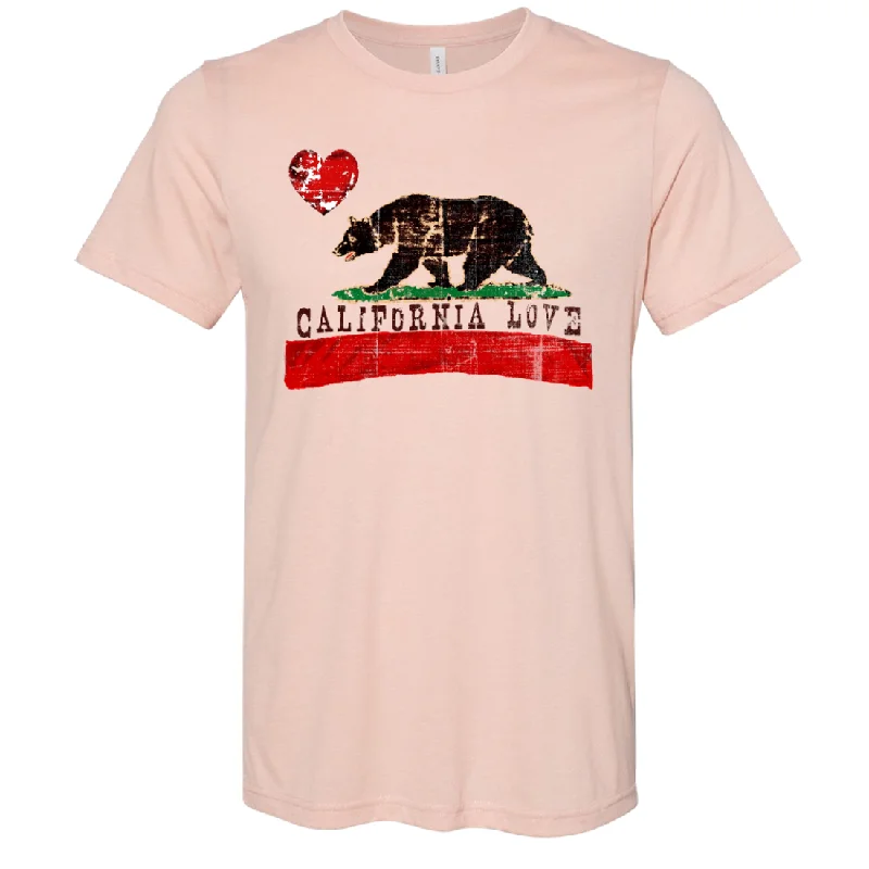 California Love Distressed Asst Colors Sueded Tee