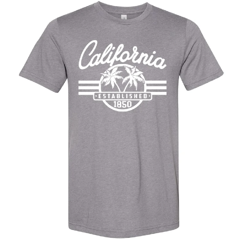 California Palm Tree Logo Asst Colors Sueded Tee