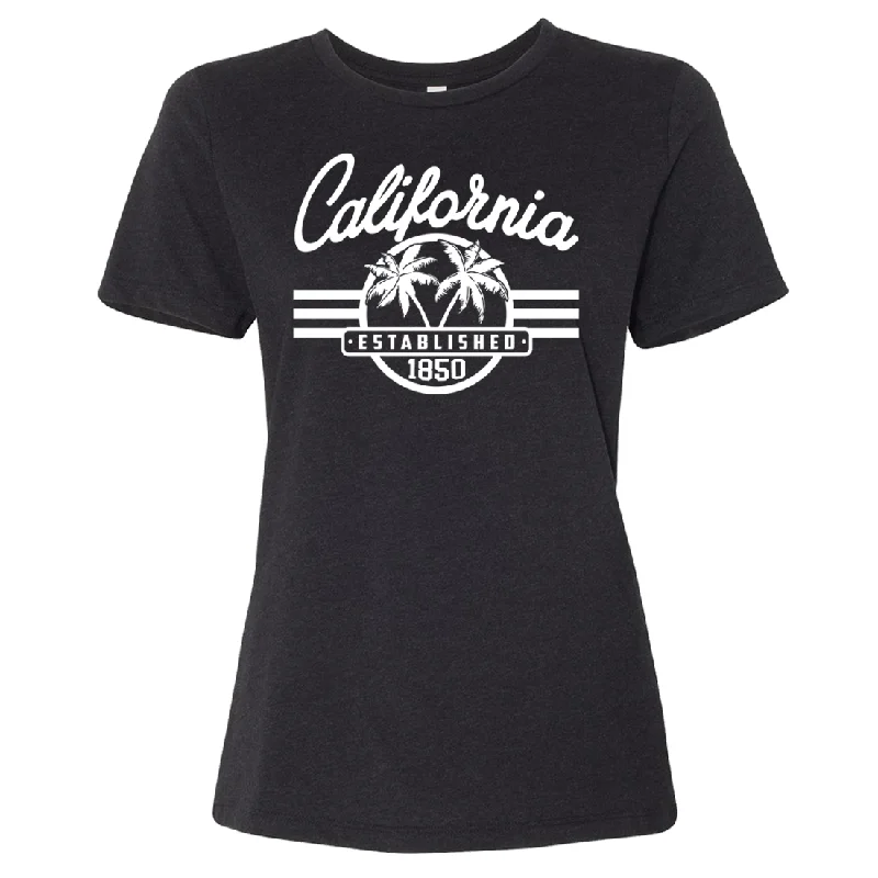 California Palm Tree Logo Women's Relaxed Jersey Tee