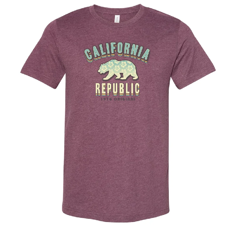 California Republic 1976 Bear Asst Colors Sueded Tee