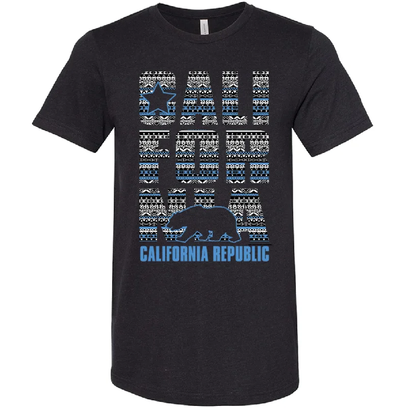 California Republic Tribal Aztec Asst Colors Sueded Tee