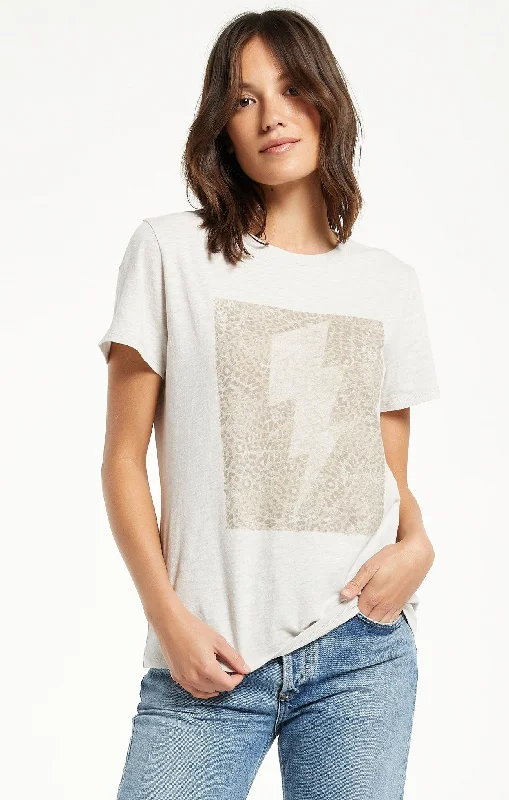 Easy Leopard Bolt Tee