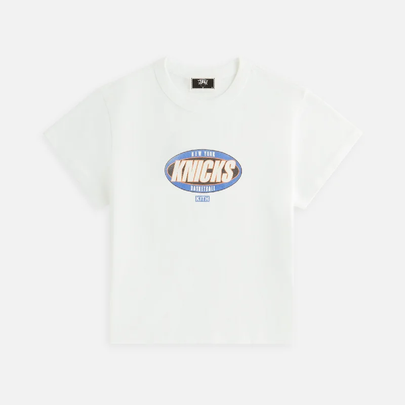 Kith Women for the New York Knicks Y2K Vintage Mulberry Tee - White