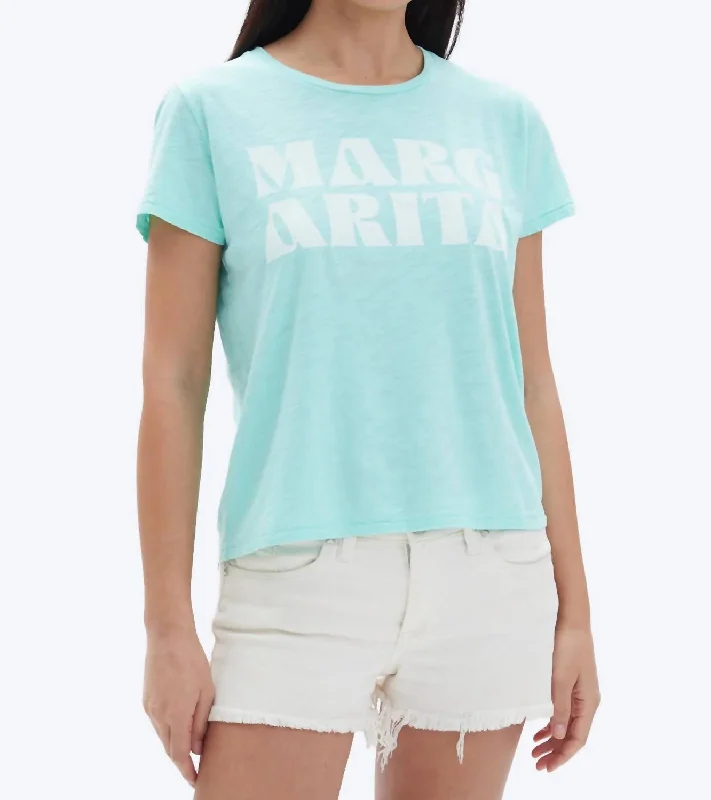 Margarita Perfect Tee In Seafoam