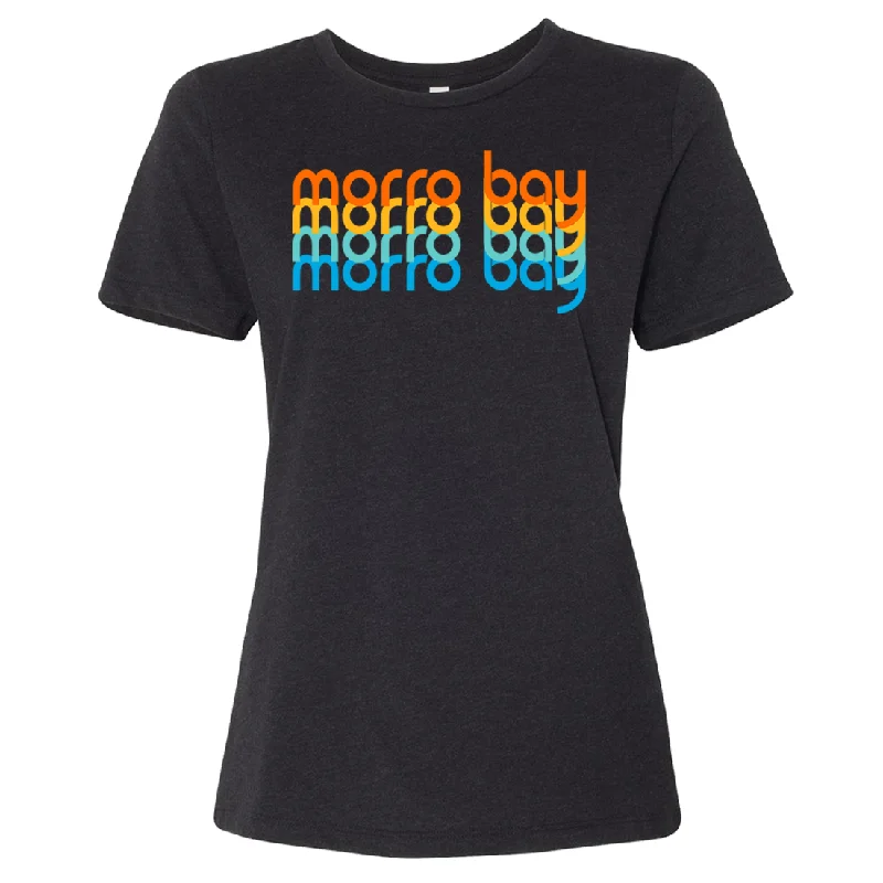 Morro Bay Stacked Women's Relaxed Jersey Tee